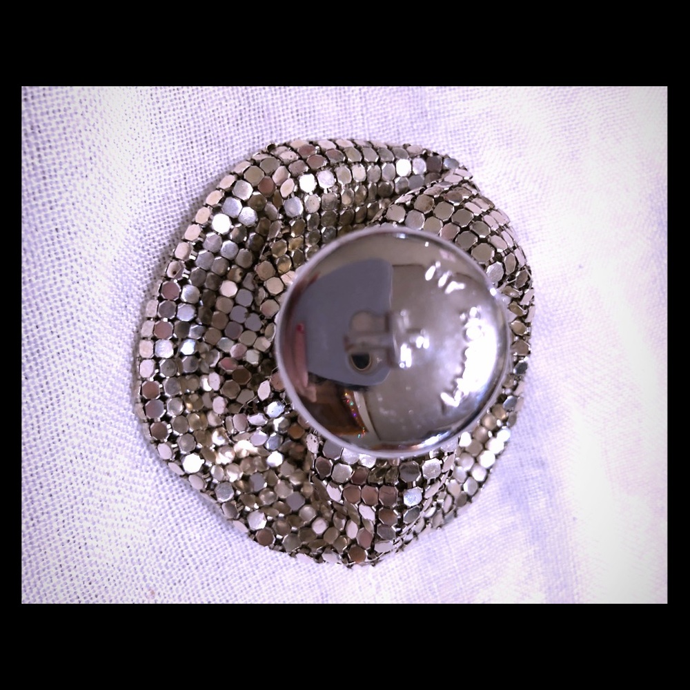 Whiting and Davis silver rosary bag